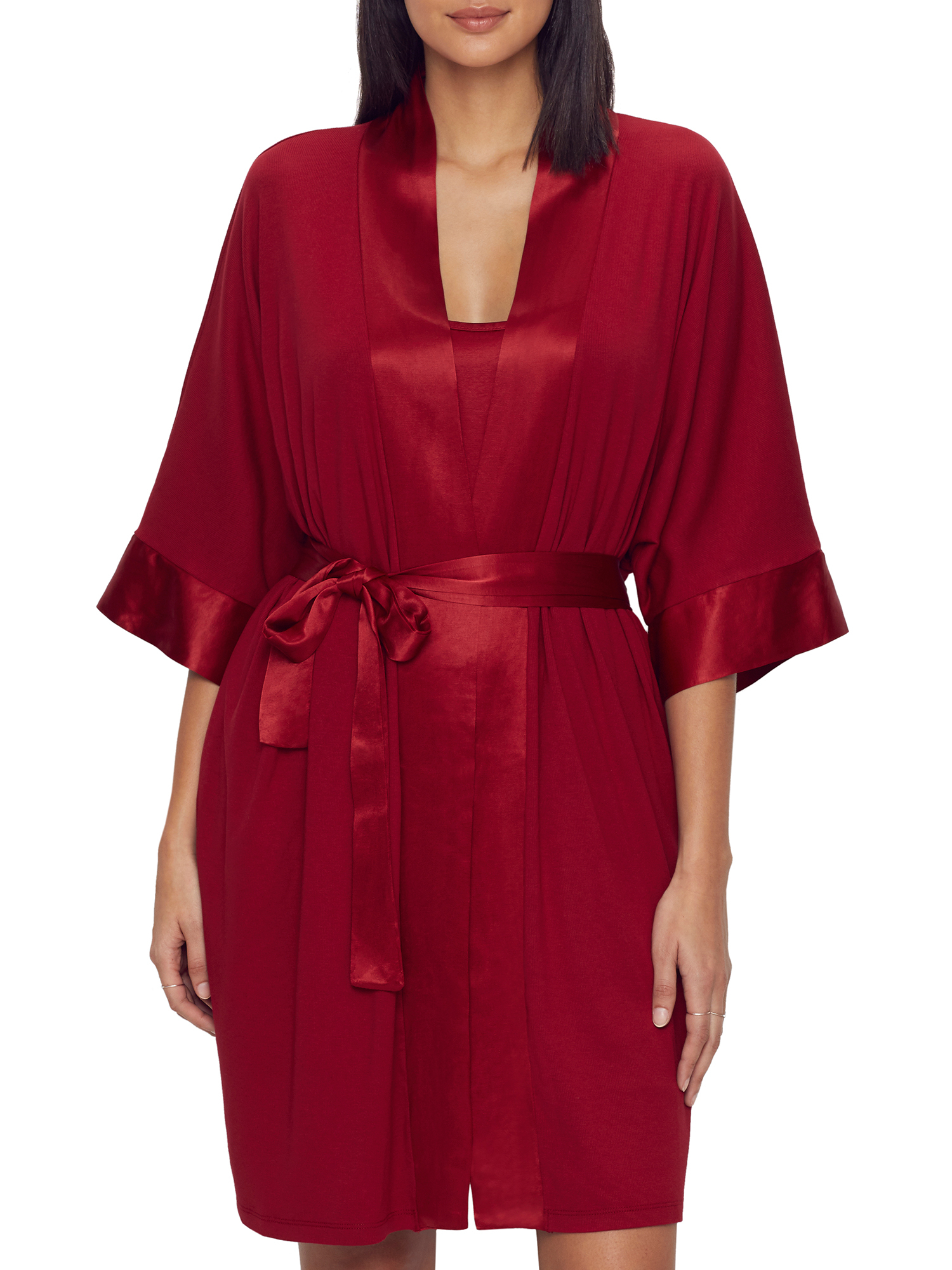 PJ Harlow Womens Shala Ribbed Knit Robe StyleSHALA