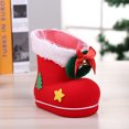 thumbnail image 4 of Prácticas botas de flocado de Navidad Botas de caramelo Suministros de decoración para el hogar Diseño inteligente 3 piezas JAMW Sencillez, 4 of 5