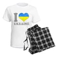 thumbnail image 4 of CafePress - I Love Ukraine Native Ukrainian Flag Pajamas - Women's Short Sleeve Print T-Shirt and Pants Light Cotton Pajama Set, 4 of 7