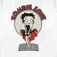 thumbnail image 2 of Women's Betty Boop Valentine's Day Zombie Love Dress  Graphic Tee White 2X Large, 2 of 4