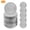 Silver 2, variant on 50 Pcs Charger Plates Set, 13in Plastic Spraying Paint Dinner Plate, Round Plates for Dinner Wedding Party Event Table (Silver）