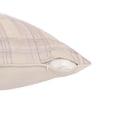 thumbnail image 3 of Laddha Home Designs Handwoven Embroidered Checkered Throw Pillow - 24" - Cream and Purple, 3 of 8