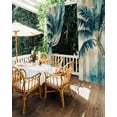 thumbnail image 5 of nqOlkjepod Outdoor Curtains for Patio Waterproof, Coastal Beach Tree Outdoor Privacy Panels Grommet, Vintage Tropical Palm Plant Blackout Outside Curtains for Porch/Cabana/Pergola 54"x84", 2 Panels, 5 of 8