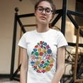 thumbnail image 3 of Tee Hunt Floral Easter Egg T-Shirt Happy Easter Women's T-Shirt Tee, White, Medium, 3 of 5