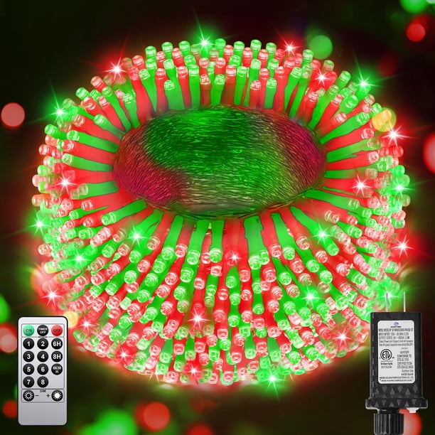 Luces de Navidad JIXXULVU 168 metros 1400 LED Impermeables 8 Modos