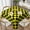 Black and Yellow, variant on Square Table Cloth, Red and Orange Checkered Tablecloths Washable Table Cover for Kitchen Dinning Party Tabletop Modern Decoration,52inch
