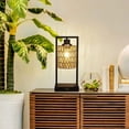 thumbnail image 3 of Farmhouse Rattan Table Lamps Set of 2, 3 of 5