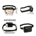 thumbnail image 4 of UTO Fanny Packs for Women Waterproof Waist Bag PU Leather Fashion Small Crossbody Belt Bag with Zipper Pocket for Travel(Black), 4 of 8