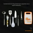 thumbnail image 4 of Sonducket Juego de 8 piezas de herramientas de cocina para acampar, vajilla, bolsa de almacenamiento de utensilios de cocina, Picnic al aire Ropa Deportiva, Zapatos Beige/8 piezas/juego, 4 of 6