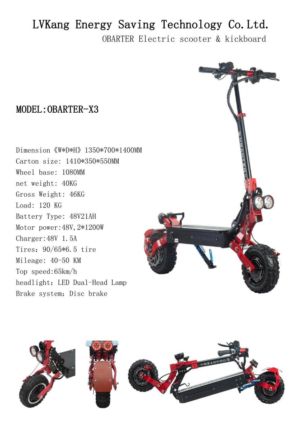 Blade X Pro - 2400w Electric Scooter - Freed Electric Scooters