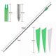 thumbnail image 4 of 6mm Fiberglass Arrows 31 Hunting Practice Arrows Spine 800 for Recure and Compound Bow Target 6/12/24pcs, 4 of 5