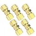 thumbnail image 3 of Brass Compression Tube Fitting, Union, 1/4" OD x 1/4" OD, 5pcs, 3 of 4