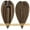 #4P27 Medium Brown&Dark Blonde, variant on Benehair Clip In Hairpiece 100% Remy Real Human Hair Topper Hair Piece Wigs Handtied Lace Base For Woman Thin Hair Loss Top Piece 8cmx10cm Black