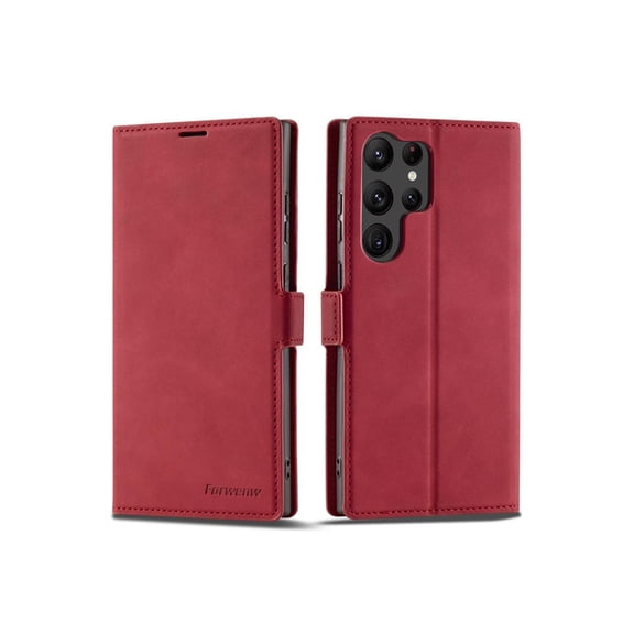 Samsung Galaxy S23 Ultra 5G Case, PU Leather Cover with Card Holder Stand Magnetic Shockproof Flip Wallet Case for Galaxy S23 Ultra 5G 6.8 inch 2023