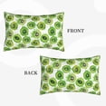 thumbnail image 2 of Goofa Green Kiwi Pattern Pillow Case – Plush & Soft Cushion Cover, Hypoallergenic Throw Pillow Case for Comfortable Sleep with Envelope Closure-14"x20", 2 of 5