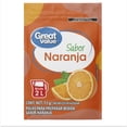 thumbnail image 1 of &nbsp;Polvo para preparar bebida Great Value sabor naranja 13 g, 1 of 4