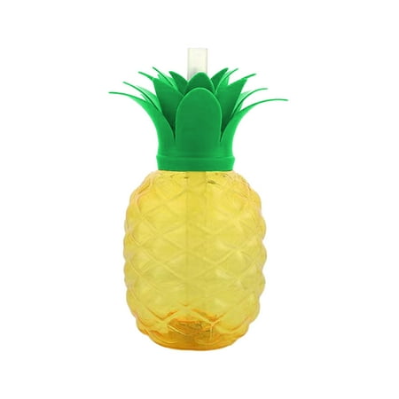 

Collapsible Measuring Cups Straw Cup Pineapple Straw Cup PET Milk Tea Cup Cute Beverage Juice Shake Cup Large Cups for Drinking