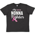 thumbnail image 3 of Inktastic Breast Cancer Awareness My Nonna is a Fighter Youth T-Shirt, 3 of 5