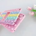 thumbnail image 5 of Funda para iPad Mini 6 2021 - Bubble Fidget Sensory iPad 8.3 Funda para niños Elegante funda antiestrés suave con diseño de arcoíris a prueba de golpes y soporte plegable (Rai, 5 of 5