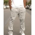 thumbnail image 5 of Victorious Men's Lightweight Fleece Drawstring Elastic Cuff Sweatpants FL91 - Gray 3X-Large, 5 of 5