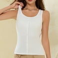 thumbnail image 2 of Shrysg Women’s Summer V Neck Sleeveless Tank Top - Comfortable Breathable Polyester Casual Wear - Perfect for Daily Activities, 2 of 5