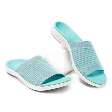 

Men s Fashion Slippers Knitted Lightweight Shoes For Adults Indoors Shoes 36 Light Blue