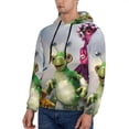 thumbnail image 3 of Lsque Pikmin Pattern Casual Men's Hoodie,Hooded Sweatshirt with Kangaroo Pocket,Pullover Hoodie-4X-Large, 3 of 8