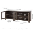 thumbnail image 3 of Pemberly Row Contemporary 68" TV Stand in Brown (TVs up to 80"), 3 of 11