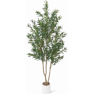6ft Faux Olive Tree with Pot