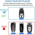 thumbnail image 2 of Key Fob Cover Compatible with Fit for Audi A4 A3 Q3 Q5 Q7 TT TTS RS3 S4 S3 A1 S6 RS4 RS6 Q2L ABS Smart Remote Key Case Keychain Case Holder Protector,1, 2 of 6