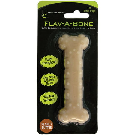 Hyper Pet Bacon Flav-A-Bone Dog Chew Toy, Small, (Best Toys For Hyper Dogs)