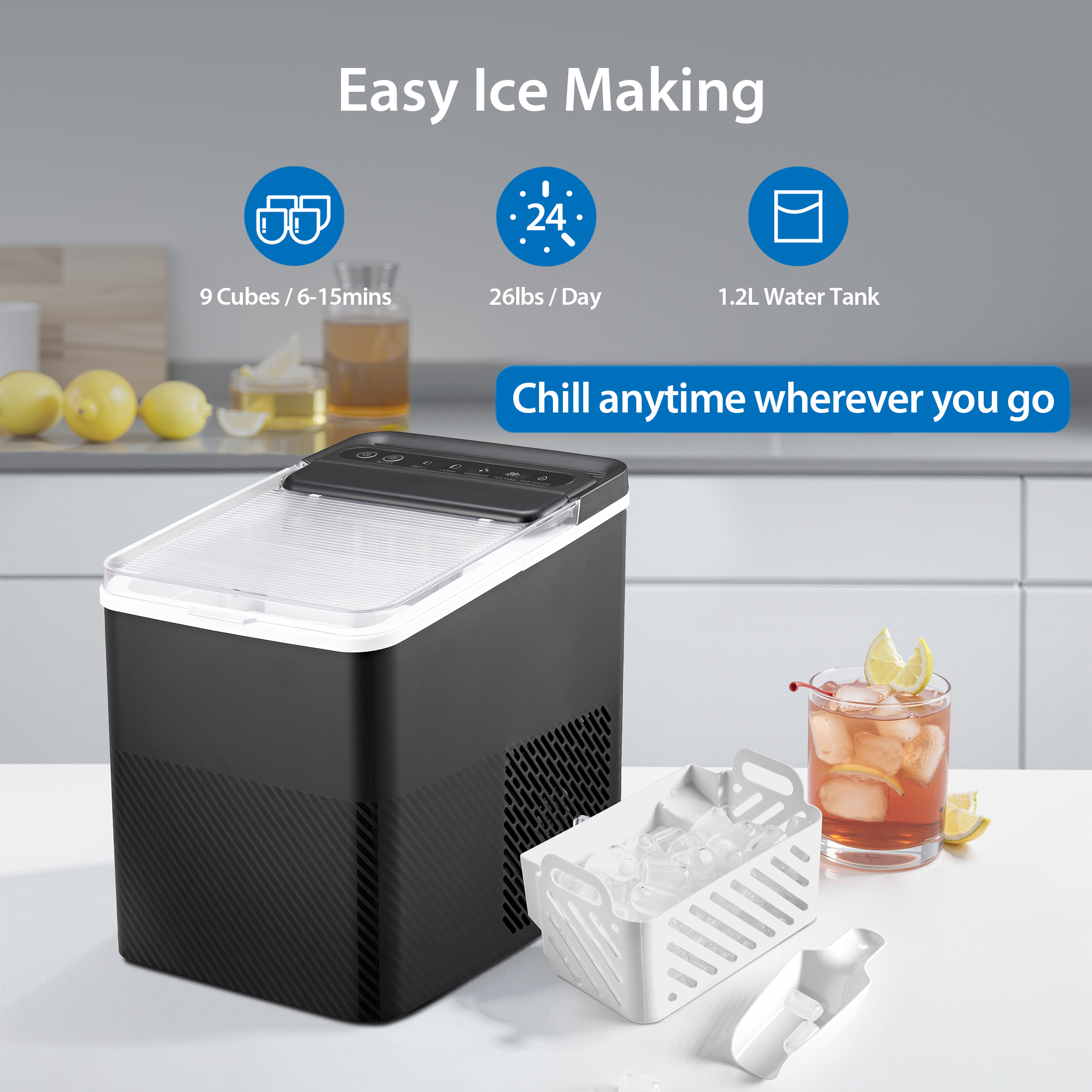 Mainstays Portable Countertop Ice Maker photo 4
