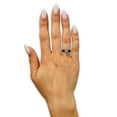 thumbnail image 3 of Black Solitaire Wedding Ring - CZ Wedding Ring - Titanium Wedding Ring - Engagement Ring, 6.5, 3 of 3