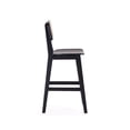 thumbnail image 4 of Manhattan Comfort Versailles Counter Stool in Black and Natural Cane, 4 of 5