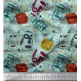 thumbnail image 1 of Soimoi polyester Crepe Fabric Arrow & Mask African Printed Craft Fabric by the Yard 52 Inch Wide, 1 of 1
