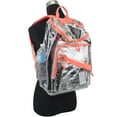 thumbnail image 6 of Eastsport Unisex Clear Top Loader Backpack, Coral Sizzle, 6 of 8