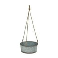 thumbnail image 3 of Cheungs Round Galvanized Metal Rope Hanging Metal Planter - Large, 3 of 5
