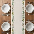 thumbnail image 6 of Green Eggs Easter Table Runner - 70 Inch Long, Kitchen Dining Table Runner Dresser Scarves, Leaves Elegant Pastoral Rustic Farmhouse Decor for Coffee Tables Wedding Party Banquet, 6 of 8