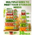 thumbnail image 2 of Recipientes de almacenamiento de alimentos KEMETHY 60 unidades sin BPA con tapas, 2 of 8