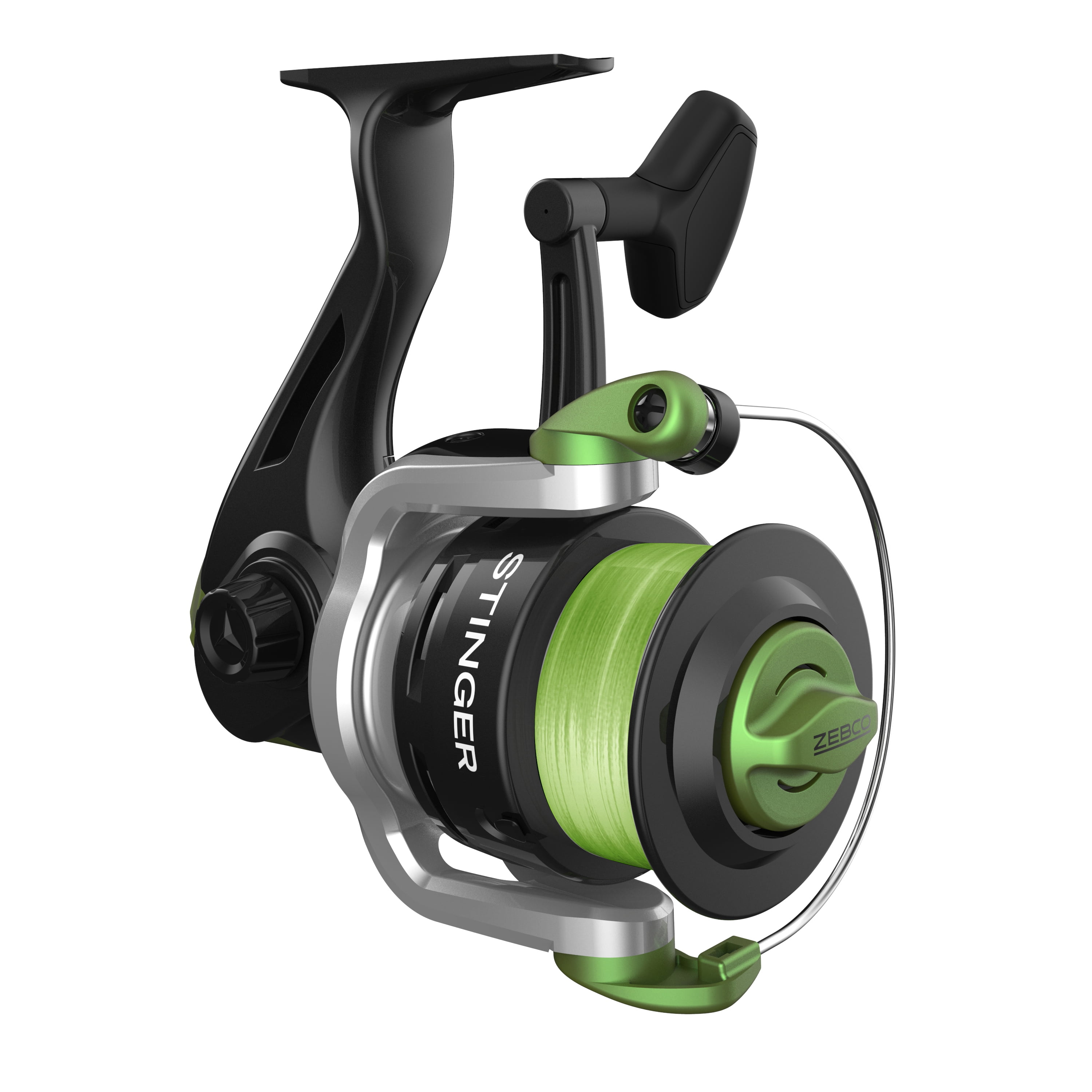 Zebco Stinger Spinning Fishing Reel, Size 80, Pre-Spooled 30-Pound