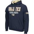 thumbnail image 2 of Men's Colosseum Navy Georgia Tech Yellow Jackets Sunrise Pullover Hoodie, 2 of 3