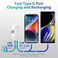 thumbnail image 4 of Kuulaa Portable Charger 5000mAh with Built-in Lightning Cable, Mini Fast Charging Power Bank Compatible for iPhone 14/13/12/11/X/8, 4 of 9