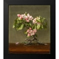 thumbnail image 2 of Heade, Martin Johnson 12x13 Black Modern Framed Museum Art Print Titled - Apple Blossoms, 2 of 5