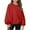 Red, variant on MKOSPLRT Oversized Pullover Tops for Girl Lantern Long Sleeve Casual T Shirts Round Neck Drop Shoulder Shirts Solid Loose Blouses