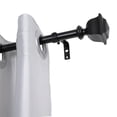 thumbnail image 1 of 0.75 in. Curtain Rod for 86-120 in. Windows, Black, 1 of 1