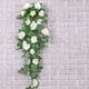 thumbnail image 4 of Planta de flores artificiales Billuyoard Rosas colgantes Blanco, 4 of 6