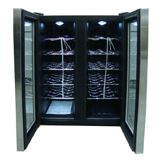 SPT WC-2461H Double-Door Dual-Zone Thermo-Electric Wine Cooler with Heating