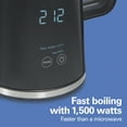 thumbnail image 4 of Hamilton Beach Cool-Touch Digital Electric Kettle, 1.7 L, 1500 Watts, Temperature Control, Automatic Shutoff, 41033C, 4 of 5