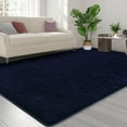 thumbnail image 5 of Noahas Soft Low Pile Rug Modern Area Rugs for Bedroom Living Room,Suitable for Boys Girls Teenagers and Adults with Super Soft Touch , Navy Blue , 4' x 6', 5 of 8