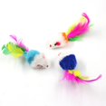 thumbnail image 3 of Juguete para gatos de peluche, pequeño ratón, pluma de siete colores, divertido juguete para gatos, peluche con sonido, ratón grande, juguete para gatos que se hacen escuchar a sí mismos, 3 of 6